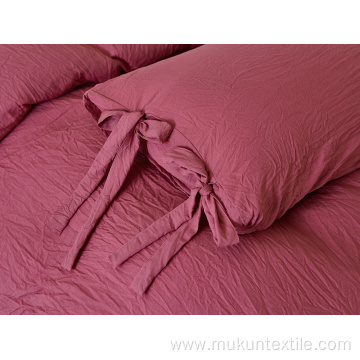 washed cotton duvet bedding sets with belt